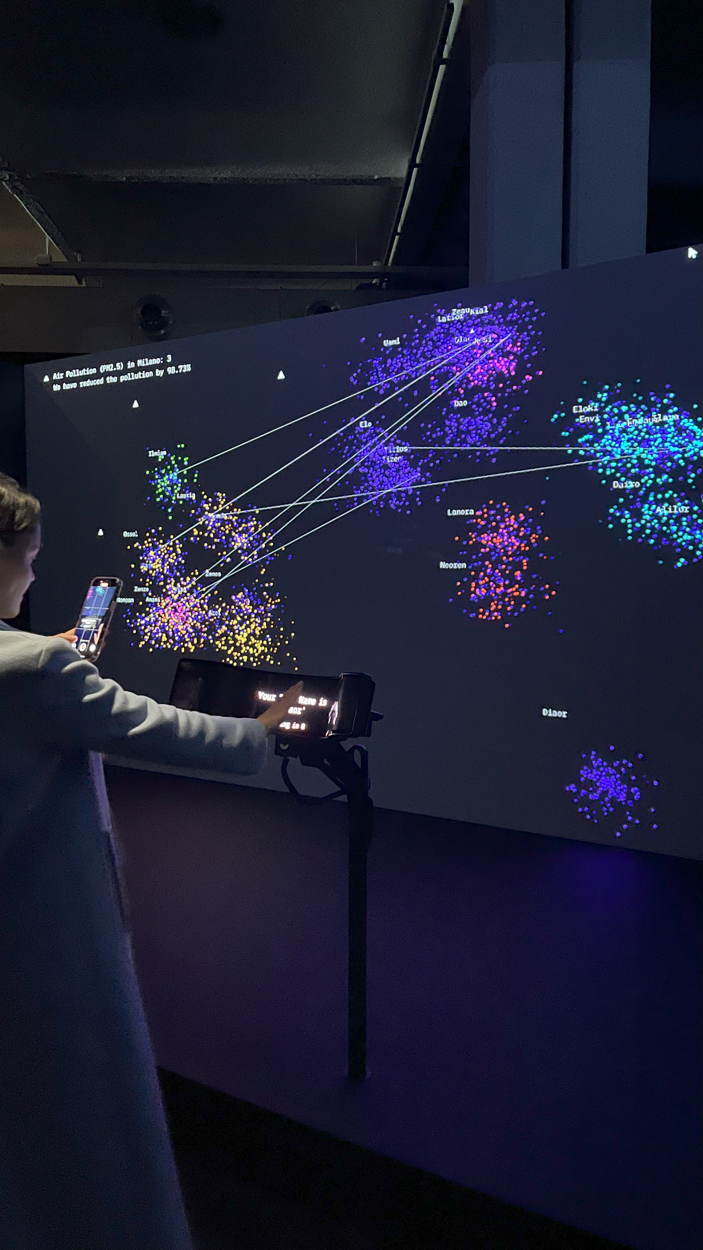 Temperature reading interaction